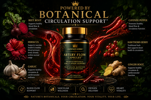 Artery Flow Capsules™ | Herbal Blood Flow, Vascular Cleanse & Circulation Support