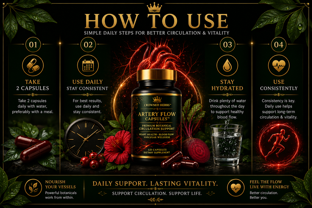 Artery Flow Capsules™ | Herbal Blood Flow, Vascular Cleanse & Circulation Support