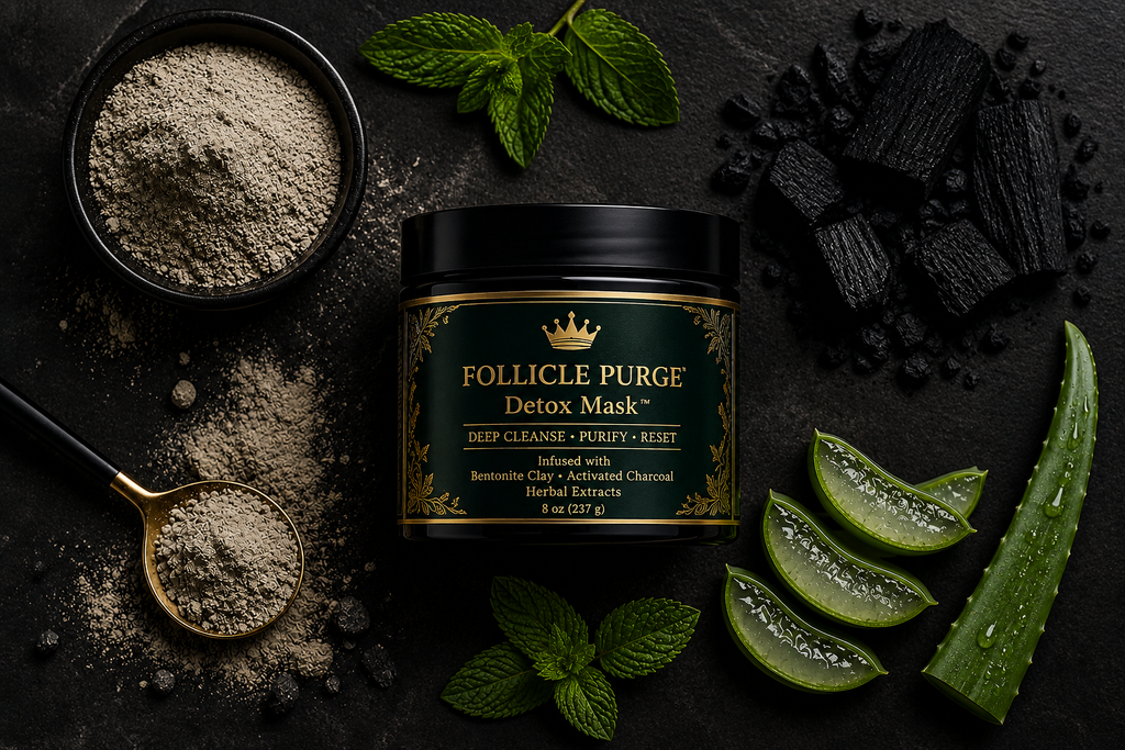 Follicle Purge Detox Mask™ | Herbal Scalp Detox Treatment for Buildup, Itching & Hair Growth