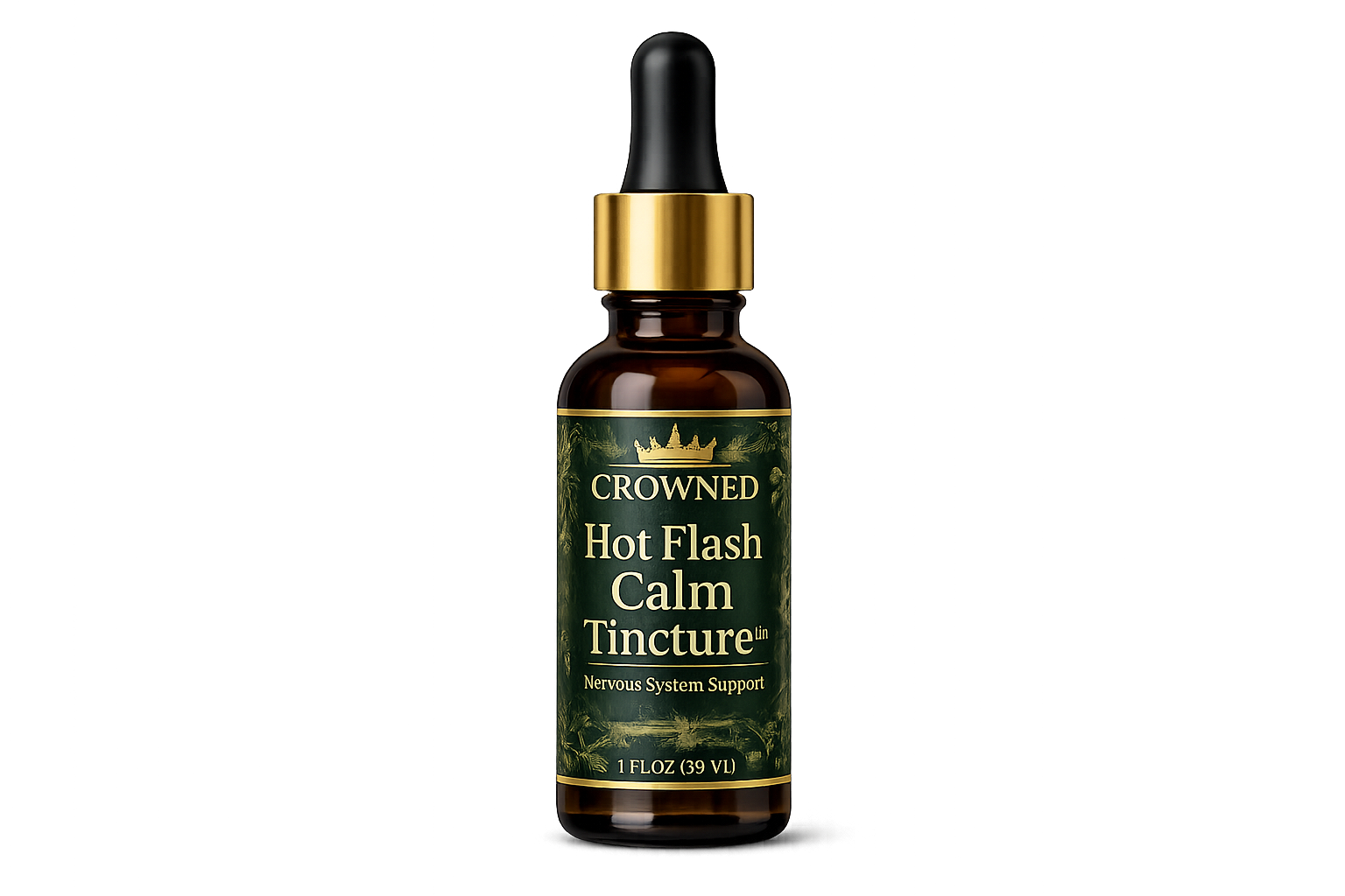 Hot Flash Calm Tincture™ | Herbal Hot Flash & Nervous System Relief Tincture for Menopause
